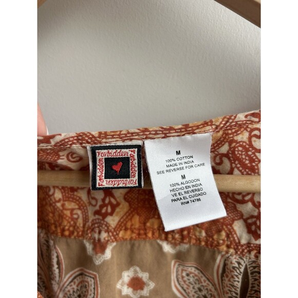 Y2K Forbidden Babydoll Tank Top Bandana Patterned Size M - Picture 4 of 9